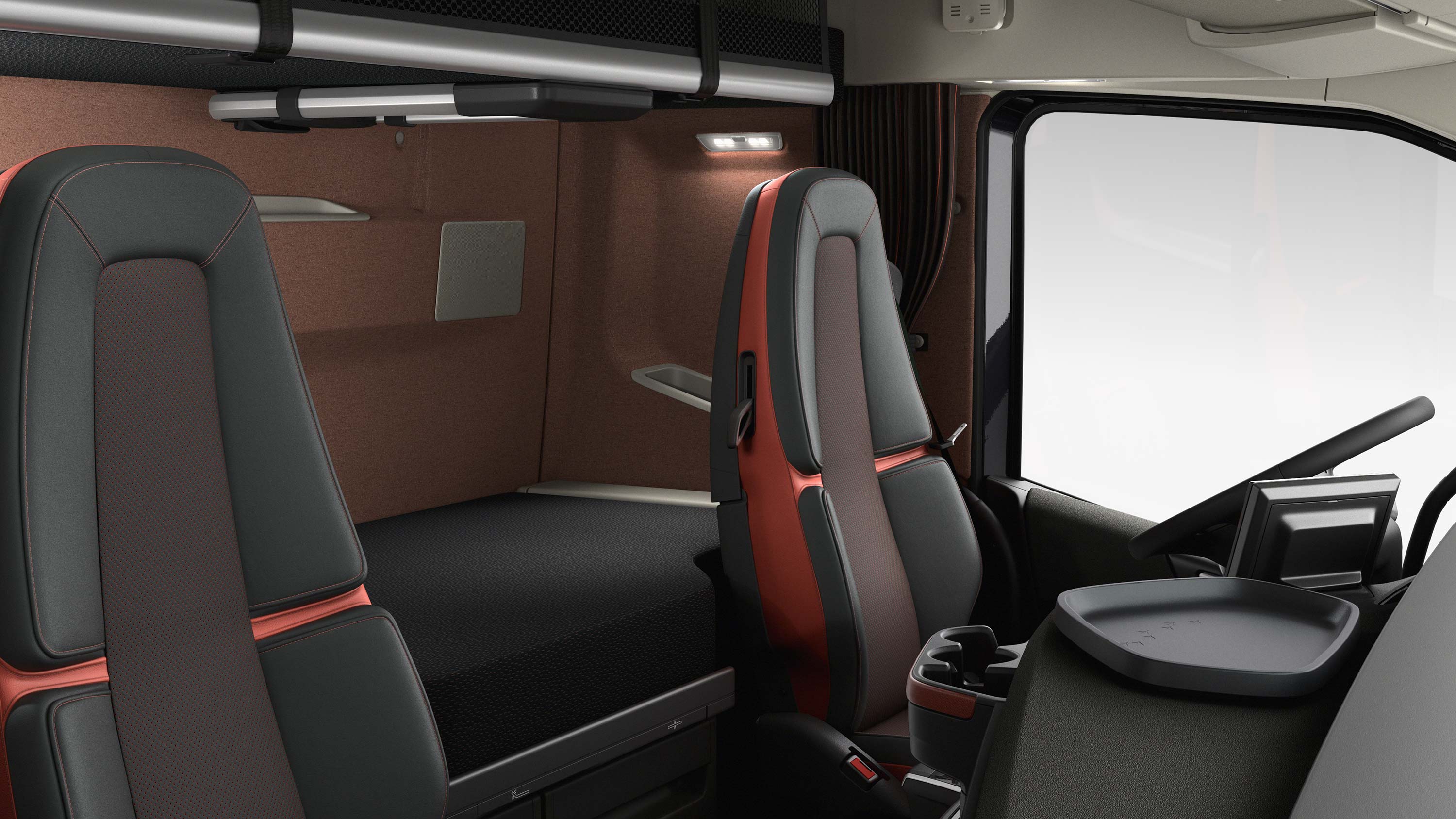 Volvo FH16 tilbyder komfortable indretningsfaciliteter.
